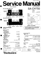 Technics - SACH-750 - Service manual 